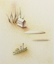 「喜ばしい夢 #6」リトグラフ　300×220mm　2016