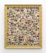 「切手の美術館」使用済切手、額縁　82.3×70.2×5.5cm（撮影：末正真礼生）