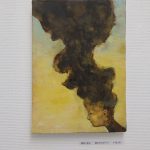 「頭の中のボヤ Ⅱ」油彩、キャンバス　SM　2017