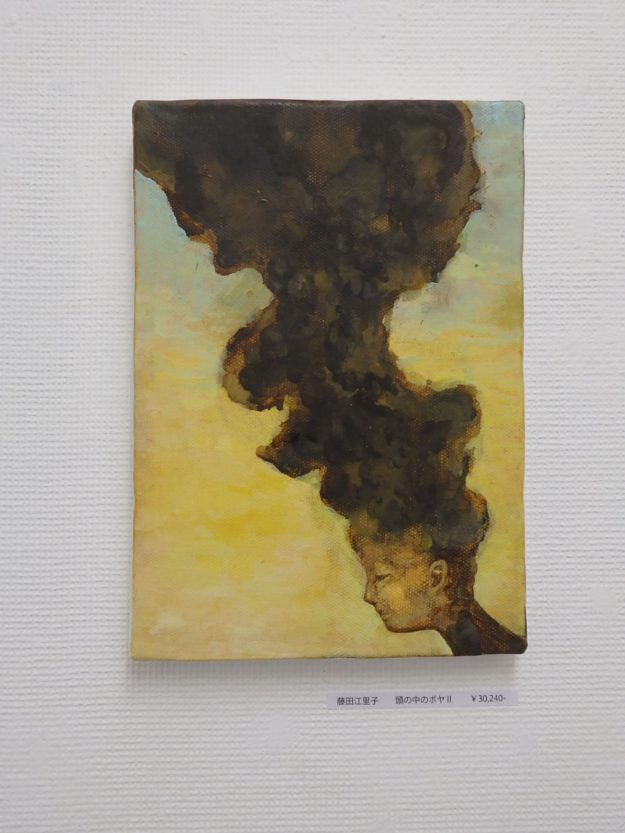 「頭の中のボヤ Ⅱ」油彩、キャンバス　SM　2017