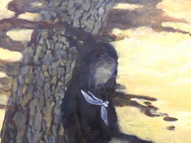 「時は流れど動かぬ少女」（部分）