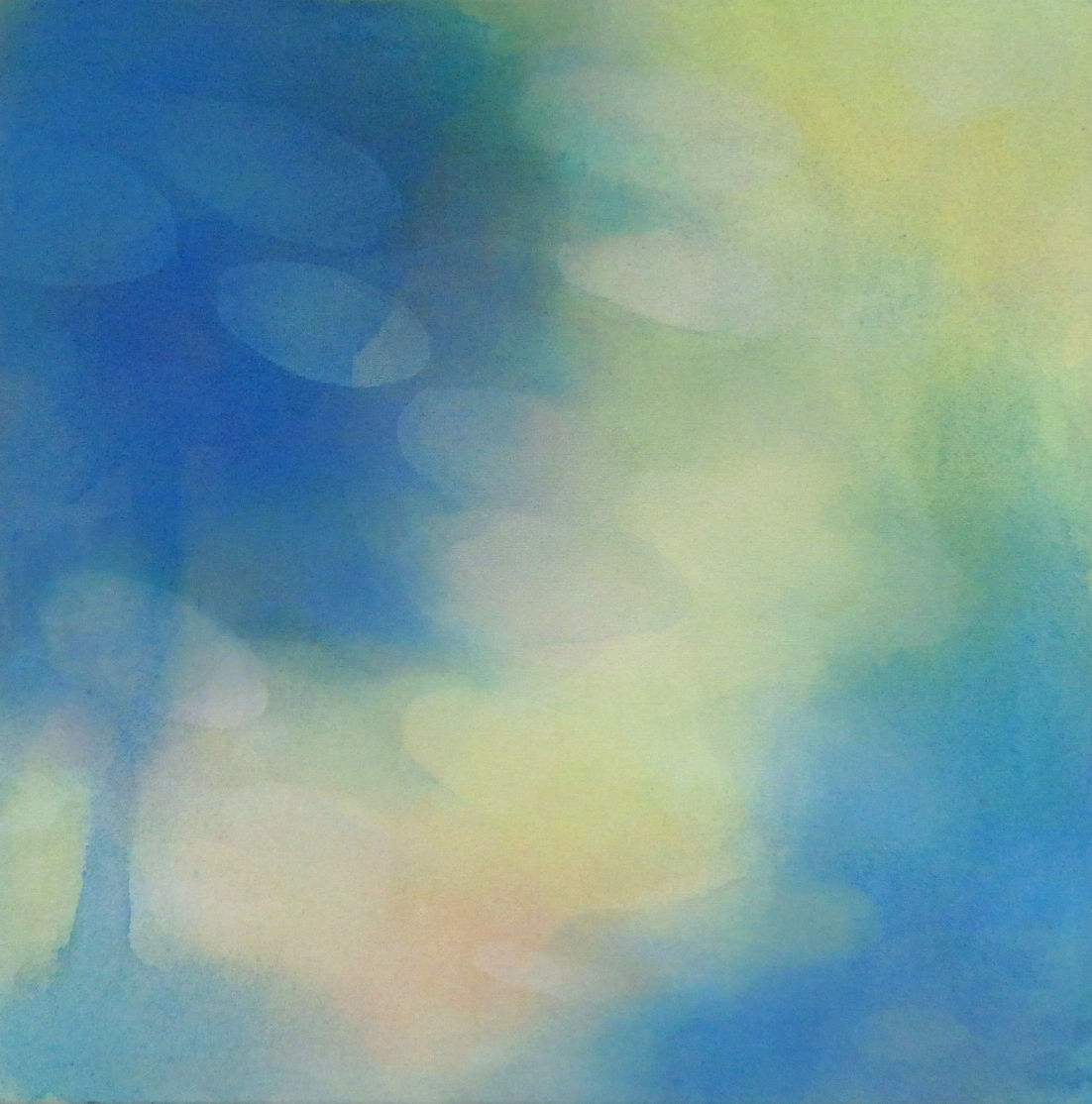 色奏－影映 14-8　綿布に水性アルキド樹脂絵具　45.5×45.5cm　2014