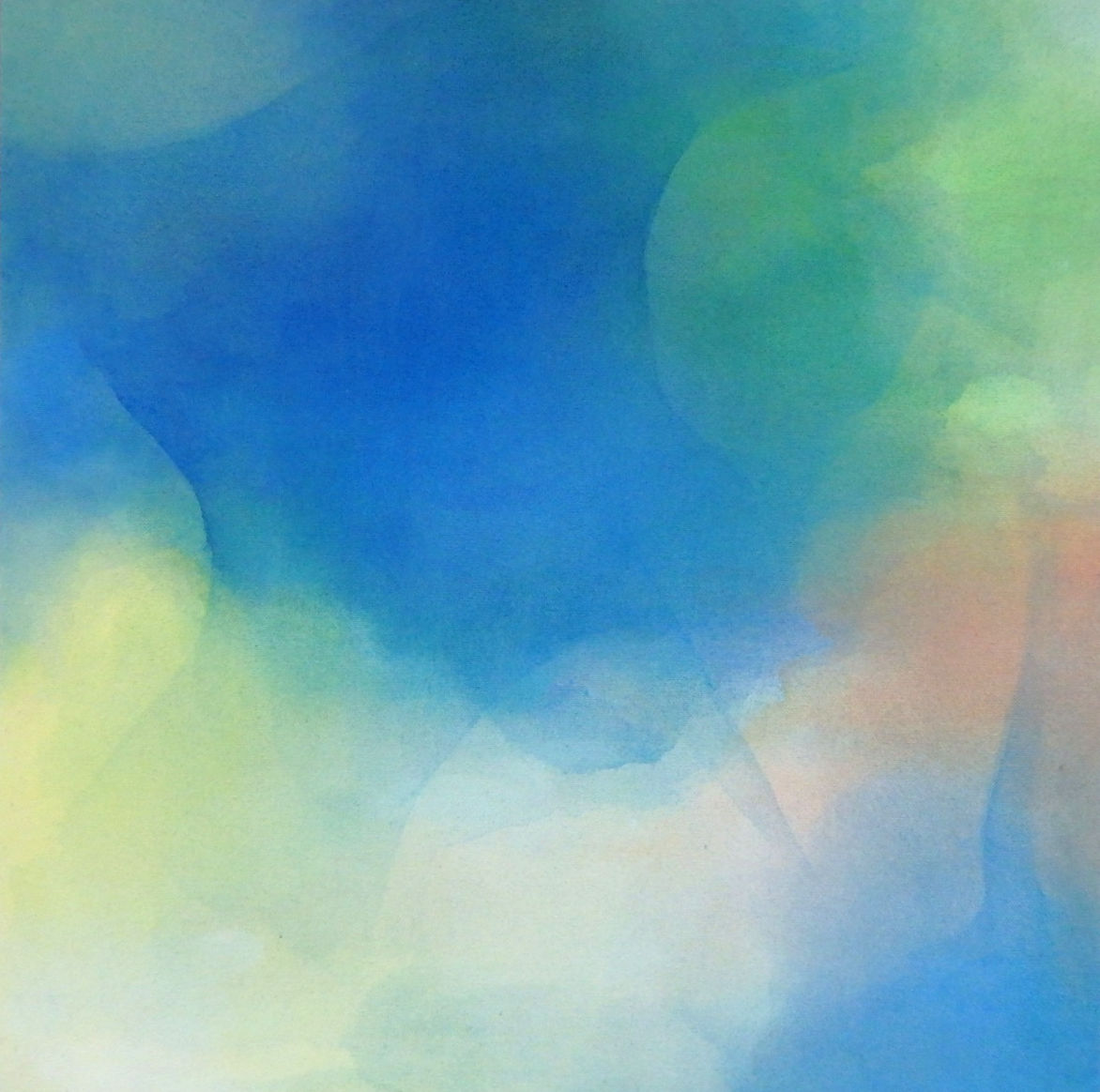 色奏－影映 14-3　綿布に水性アルキド樹脂絵具　45.5×45.5cm　2014