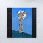 「自灯明ー孤と枯ー」日本画　125×125cm　2017