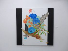 「煌」日本画　125×125cm　2017