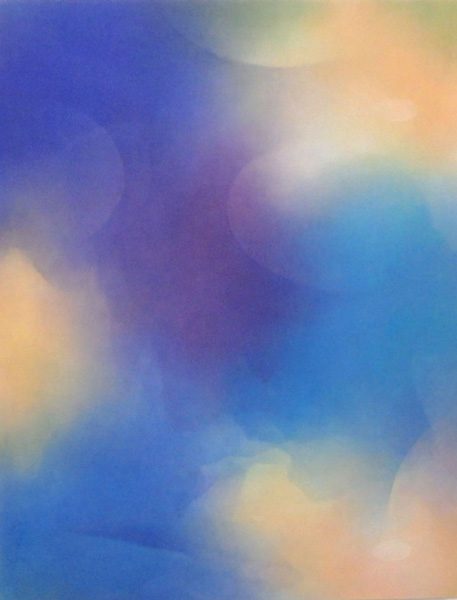 「色奏－影映 16-16」　綿布に水性アルキド樹脂絵具　116.7×91cm　2016