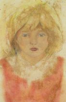 「100 LOVE」紙に鉄錆、ペン、パステル、他　135.8×88cm　2017