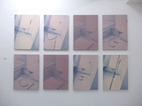 「 120分間の視界(或いは、初期化する15分) 」和紙、水性木版