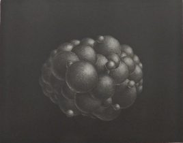 「雲-3」メゾチント　260×290mm　2017