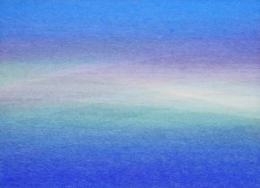 「LAYER No.2017-06」土佐楮紙に顔料、膠、薄い楮紙のコラージュ　24.2×33.3cm　2017