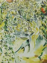 「Scope」水彩、キャンバス　22×27.3cm　2017