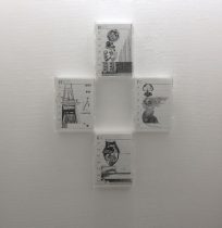 「エスキース」ペン、紙　21×14.5×4cm　2016