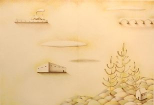 「Terra incognita #37」リトグラフ 750×1050mm 2017