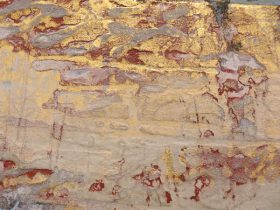 「ウラヤマの壁」(部分)