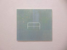 「食塩水で覗く世界はどう見えるのか。-2」シルクスクリーン　22×25cm　2017