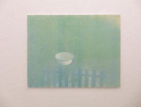 「The sea sent for my mom.」シルクスクリーン　54×69.5cm　2015