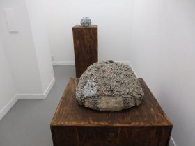 （手前）「日にやけた子」、（奥）「あおい子」