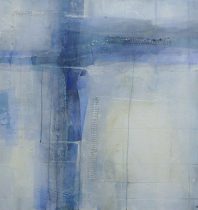 「大津島から」ミクストメディア　93×91.5×6cm