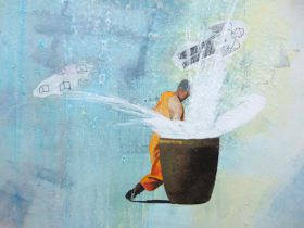 「昼の月」（部分）