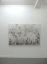 「flame-27」手漉き和紙、油煙　P100　