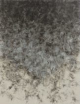 「flame-28」キャンバス、油絵具、油煙　F80