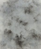 「flame-32」キャンバス、油絵具、油煙　F8