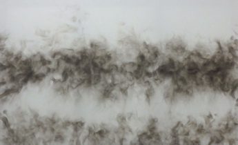 「flame-31」キャンバス、油絵具、油煙　M100