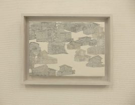 「どこかの町」シルクスクリーン　210×240×20mm　2018