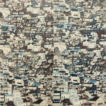 「様々な町B」シルクスクリーン　440×440×35mm　2017