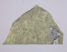 「momo」紙、リトグラフ　230×280mm　2017