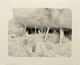 「virkni」紙、リトグラフ　725×910mm　2017