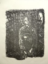 「musume 2」リトグラフ　H385×W310mm　2017