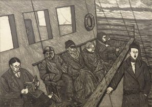 「Prevent tragedy」銅版画　H480×W625mm　2018