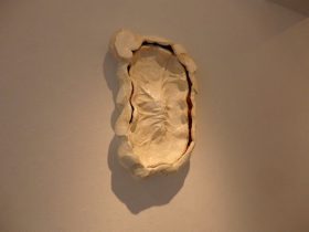 「空間の塊 2018#Ⅰ」陶土、テラコッタ　H54×W35×D13cm