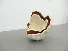 「空（くう）2018#1」陶土、テラコッタ　H50×W49×D35cm