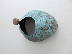 「満ちるⅤ」銅、青銅、鍛造、鋳造　H350×W450×D250mm　2018