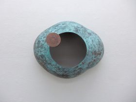 「満ちるⅤ」銅、青銅、鍛造、鋳造　H350×W450×D250mm　2018