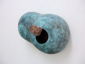 「交じる」銅、青銅、鍛造、鋳造　H360×W210×D160mm　2018