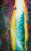 「ケラク/快楽」oil on canvas　116.7×72.7cm　2018　撮影：末正真礼生