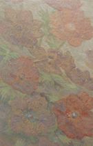 「Windflower #18h」雲肌麻紙、楮紙、岩絵具、膠　P4　2018