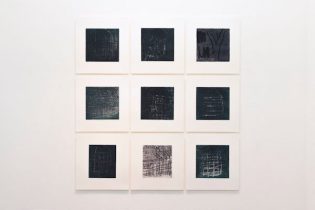 「朽ちる家-31～39」エッチング、アクアチント、ドライポイント　各340×320mm　2018