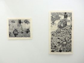 （左）「金魚」（右）「石畳」