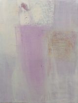 「はなれてゆく意識」顔料、アクリル、麻布　273×220mm　2018