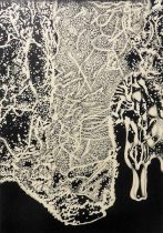 「かたち－75“氷粒－Svalbard”」エッチング、アクアチント、雁皮刷り　91×65cm　2019