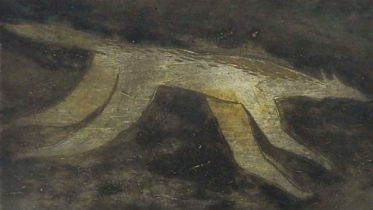 「かげかげゴー2」木版コラグラフ