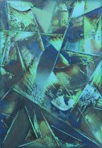 「深海」油彩、キャンバス　227×158mm　2019