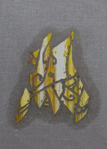 「キャンプ・ファイヤー」油彩、キャンバス　333×242mm　2018