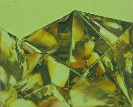 「峠」油彩、キャンバス　180×140mm　2018