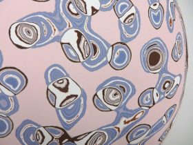 「HARE Mark 異聞ML-2p」インクジェットプリント、紙、木製パネル　21×21×2.5cm　2019