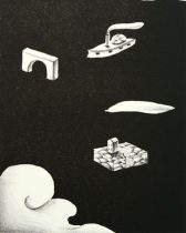 「風もないのに雲は、＃3」リトグラフ　300×220mm　2019